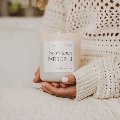 Palo Santo Patchouli Soy Candle – 15 oz