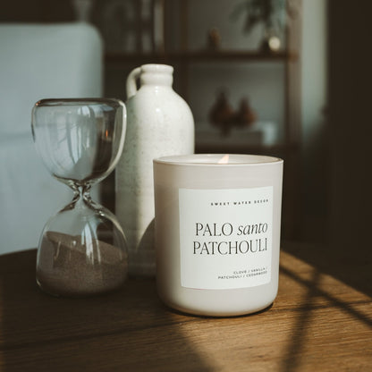 Palo Santo Patchouli Soy Candle – 15 oz