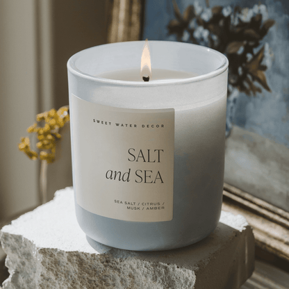 Salt & Sea Soy Candle – 15 oz